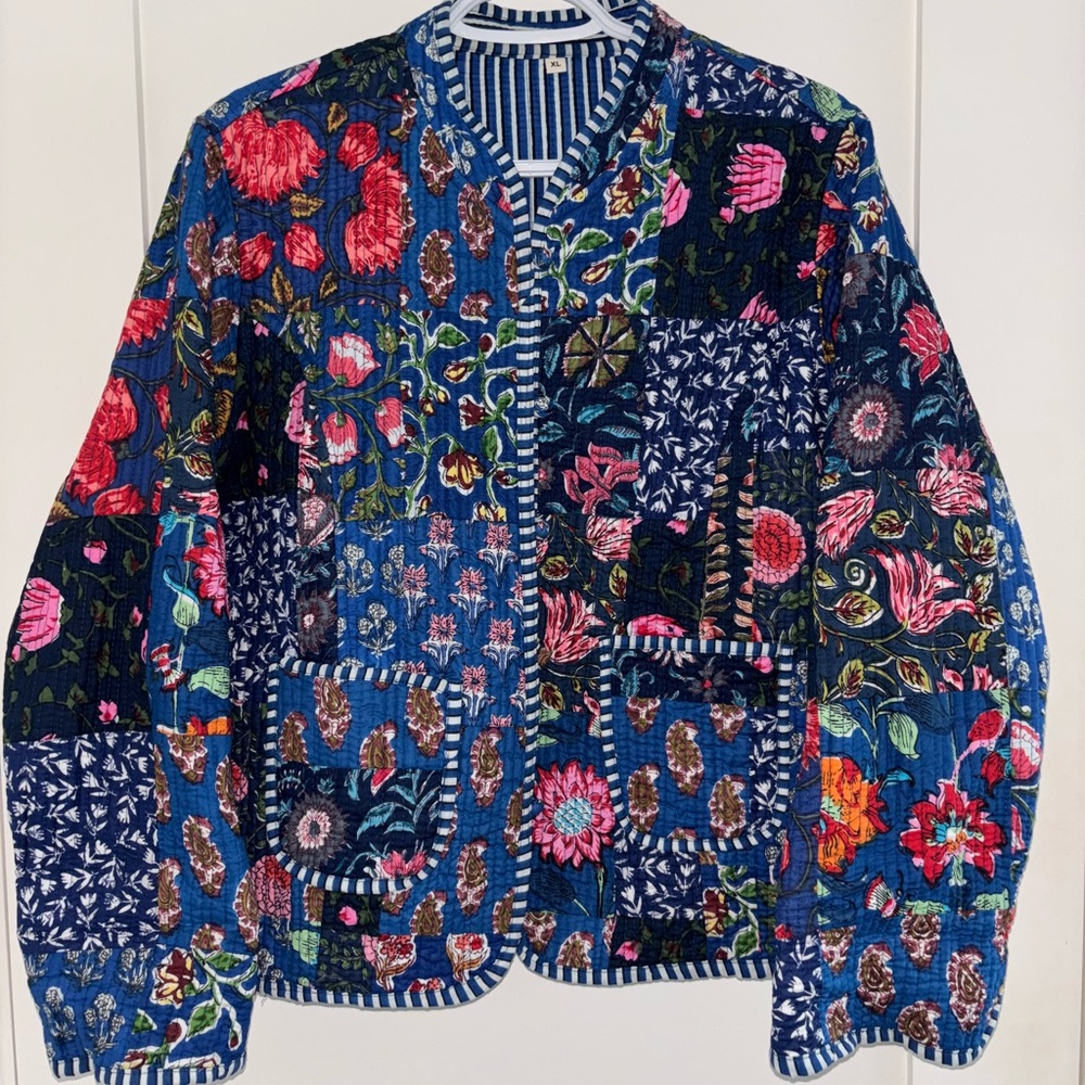 Floral Quilted Patchwork Jacket